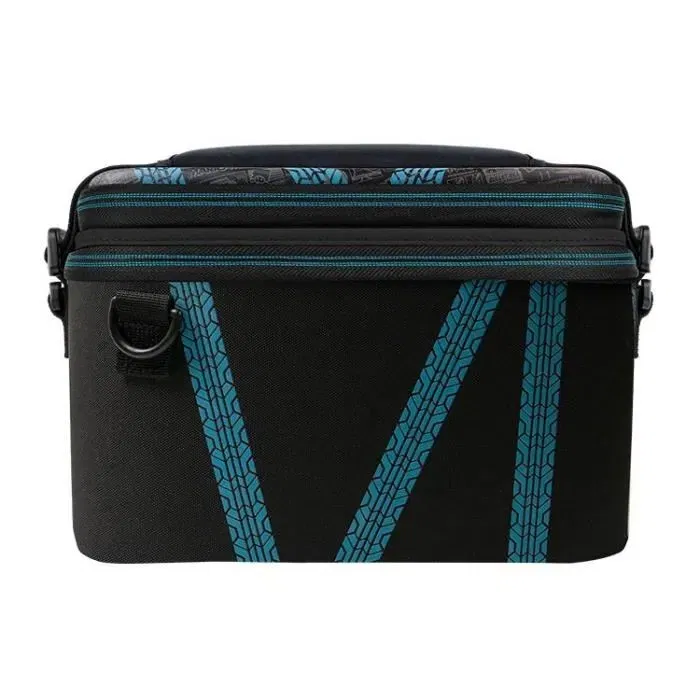 PDP - Sacoche de voyage Overnight Glow pour Nintendo Switch, design 2 en 1 avec rangement pour console, dock, manettes, adaptateur et 15 jeux, couleur noir