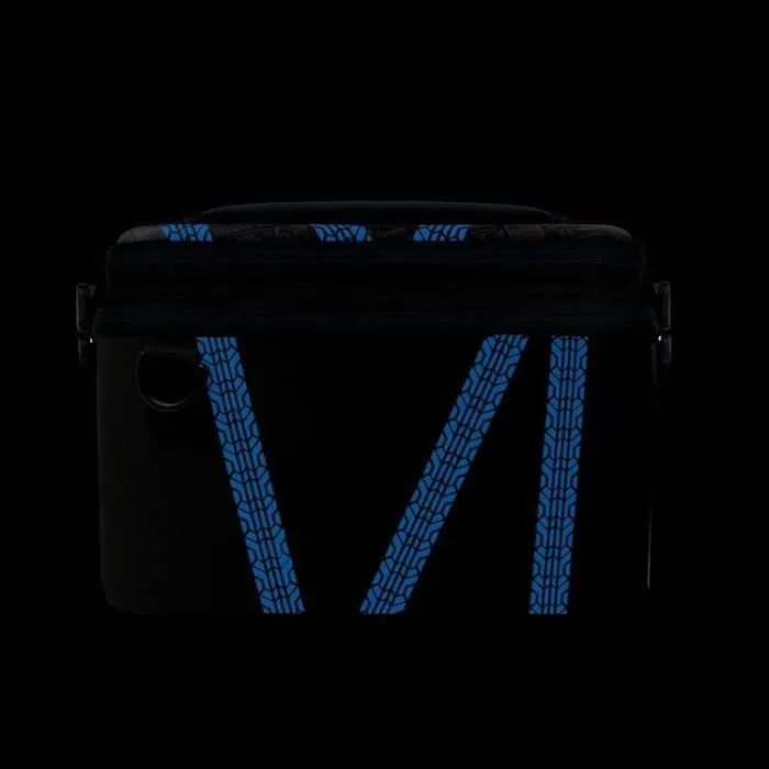 PDP - Sacoche de voyage Overnight Glow pour Nintendo Switch, design 2 en 1 avec rangement pour console, dock, manettes, adaptateur et 15 jeux, couleur noir