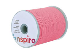 Innspiro Cordon en coton ciré rose 3,0 mm, 50 m