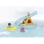 Playmobil Junior Aqua 70636 Isle de Bain Flottante avec Toboggan Bébé Poulpe Bateau Jouet Baignoire