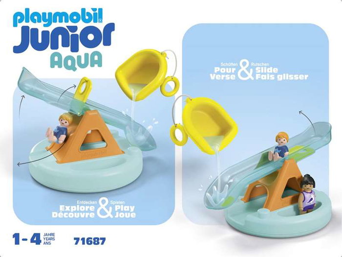 Playmobil Junior Îlot avec toboggan aquatique 71687