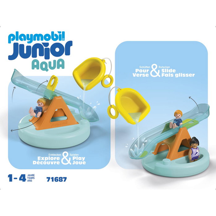Playmobil Junior Îlot avec toboggan aquatique 71687