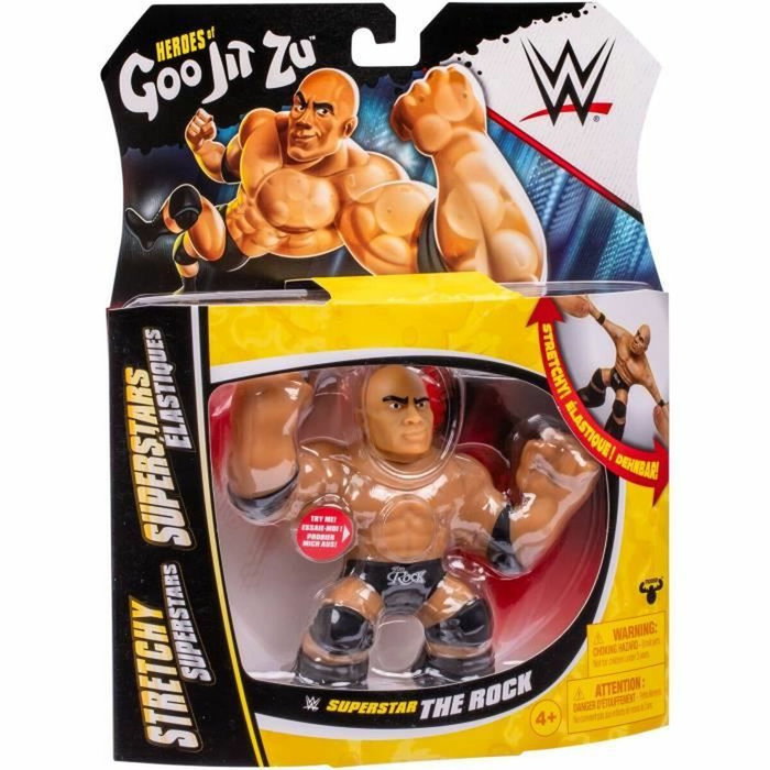 Heroes Of Goo Jit Zu Figurine extensible The Rock WWE 11 cm Heroes Of Goo Jit Zu Figurine extensible The Rock WWE 11 cm