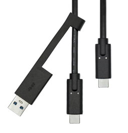 ProXtend Câble USB-C 3.2 G2 avec adaptateur USB-A 1M