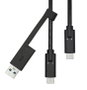 ProXtend Câble USB-C 3.2 G2 avec adaptateur USB-A 1M
