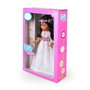 Famosa Nancy - Poupée de Communion brune 48 cm avec couronne et fleurs - Réédition 2023