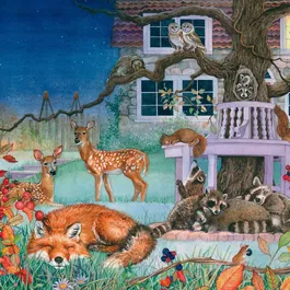Schmidt Spiele Puzzle Visite Nocturne des Animaux 100 Pièces, Dès 6 Ans, Jeu pour Enfants
