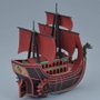BANDAI HOBBY Figura Model Kit Nine Snake Kuja Pirate Ship One Piece 15cm