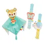 Vtech Baby Coffret Naissance Toudoux - Doudou et Bracelets Hochets en Plastique Recyclé - Jouet Sensoriel 0 Mois - Multicolore