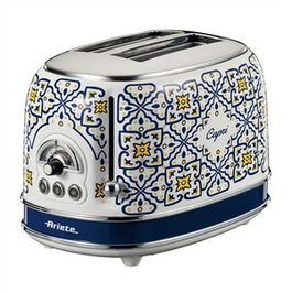 Ariete CAPRI 155 Tostador, Grille-pain 2 fentes avec 6 niveaux de cuisson, fonction décongélation et réchauffage, bac à miettes amovible