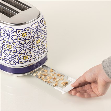 Ariete CAPRI 155 Tostador, Grille-pain 2 fentes avec 6 niveaux de cuisson, fonction décongélation et réchauffage, bac à miettes amovible