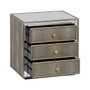 BigBuy Home Table de Nuit CHLOE Doré Miroir