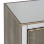 BigBuy Home Table de Nuit CHLOE Doré Miroir