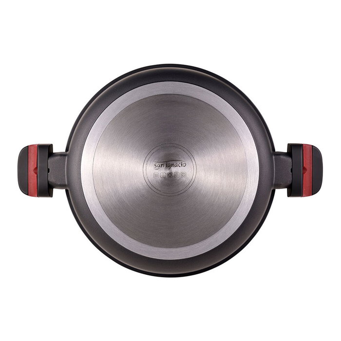 Marmite avec couvercle San Ignacio denia experto Aluminium fondu Rouge