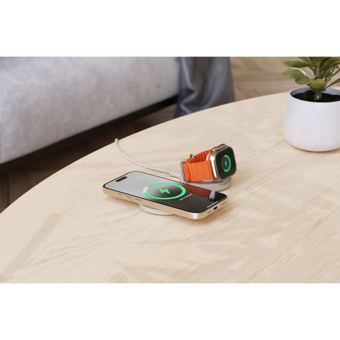 Satechi OntheGo™ 2-in-1 Wireless Charger Sand Satechi OntheGo™ 2-in-1 Wireless Charger Sand