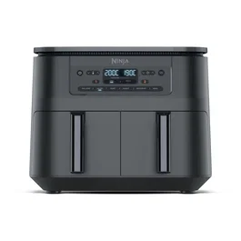 NINJA Friteuse sans huile Foodi MAX DualZone 7,6L - DZ300EU - Deux tiroirs indépendants 3,8L, 6 programmes, Air Fry, 240°C