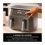 NINJA Friteuse sans huile Foodi MAX DualZone 7,6L - DZ300EU - Deux tiroirs indépendants 3,8L, 6 programmes, Air Fry, 240°C