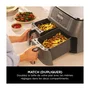 NINJA Friteuse sans huile Foodi MAX DualZone 7,6L - DZ300EU - Deux tiroirs indépendants 3,8L, 6 programmes, Air Fry, 240°C