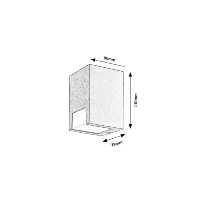 RABALUX Applique Extérieur Cernon 1xGU10 IP44 RAB-77054 RABALUX Applique Extérieur Cernon 1xGU10 IP44 RAB-77054
