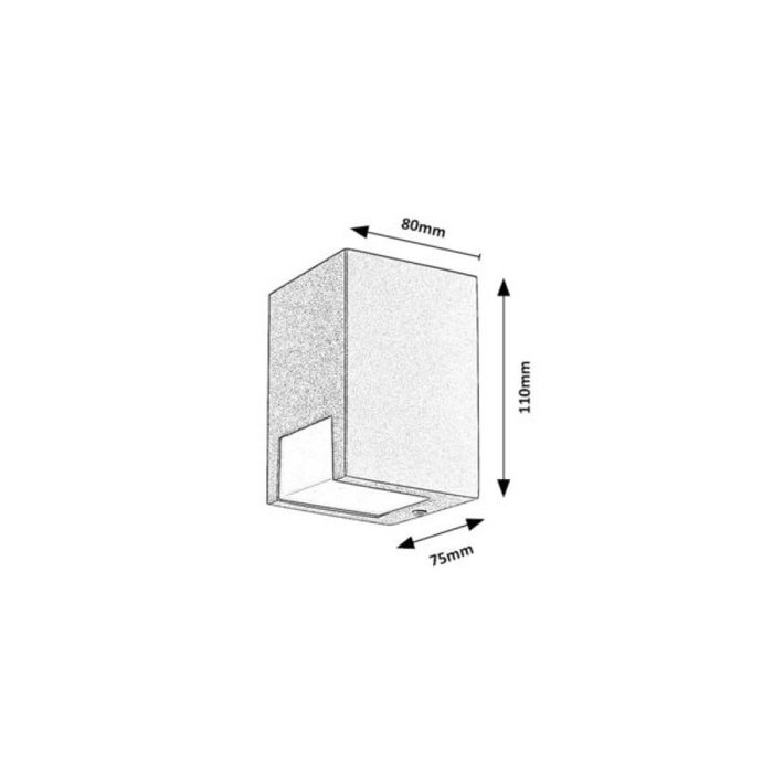 RABALUX Applique Extérieure Cernon 1xGU10 Noir