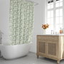 ORYX Rideau de Douche Feuilles Vertes 180x200cm Imperméable