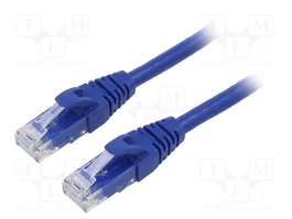 QOLTEC Cordon de raccordement Cat 6 U/UTP bleu 1,5m RJ45