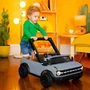 Bright Starts Trotteur Pousseur 4-en-1 Voiture Ford Bronco Area 51, Volant Interactif Amovible, Jouet Bébé Aventurier 6 Mois et Plus, Gris et Noir