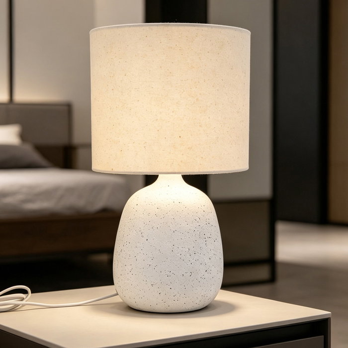 Home Deco Factory Lampe en Céramique Blanche H.40 Home Deco Factory Lampe en Céramique Blanche H.40