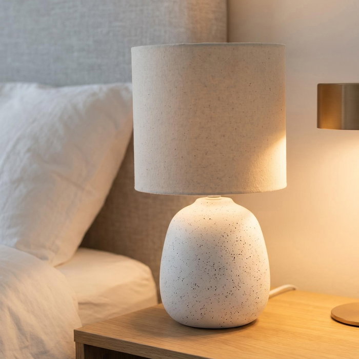 Home Deco Factory Lampe en Céramique Blanche H.40 Home Deco Factory Lampe en Céramique Blanche H.40