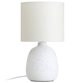 Home Deco Factory Lampe en Céramique Blanche H.40