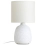 Home Deco Factory Lampe en Céramique Blanche H.40