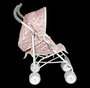Muñecas Arias Poussette Fantasy 34x61x73 cm - Poussette Canne pour Enfant à partir de 3 Ans, Hauteur Guidon 73 cm, Assemblage Requis
