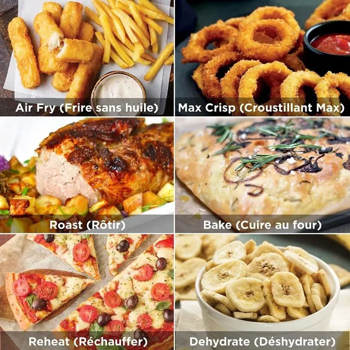 Ninja AF550EU - Friteuse sans huile Foodi Max Dual Zone - 6.6 L, 2470 W, deux zones de cuisson indépendantes, Noir