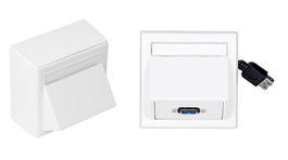 Vivolink Boîte de Connexion Murale USB 3.0 incl. boîtier mural Thorsmann, Blanc