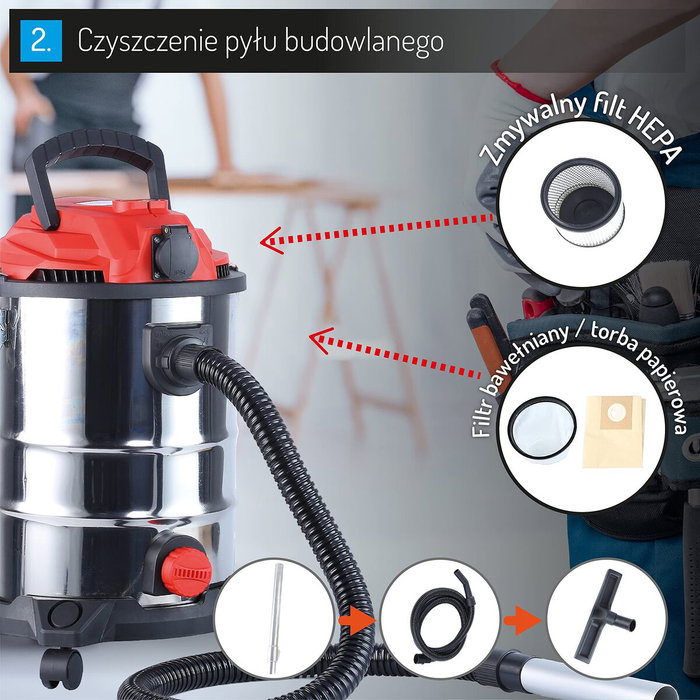 Aspirateur à sec et humide Camry CR 7045 25 L