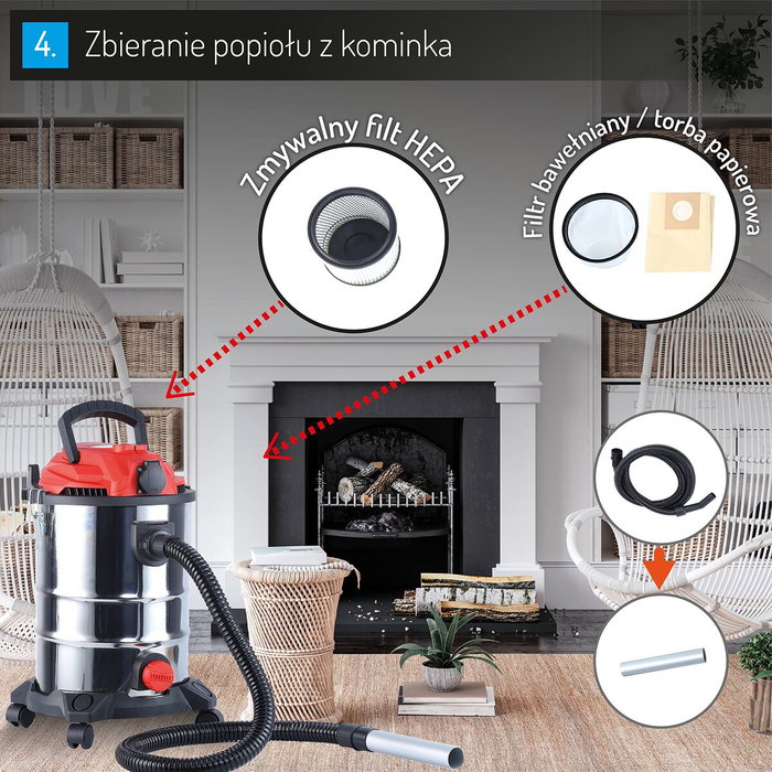 Aspirateur à sec et humide Camry CR 7045 25 L