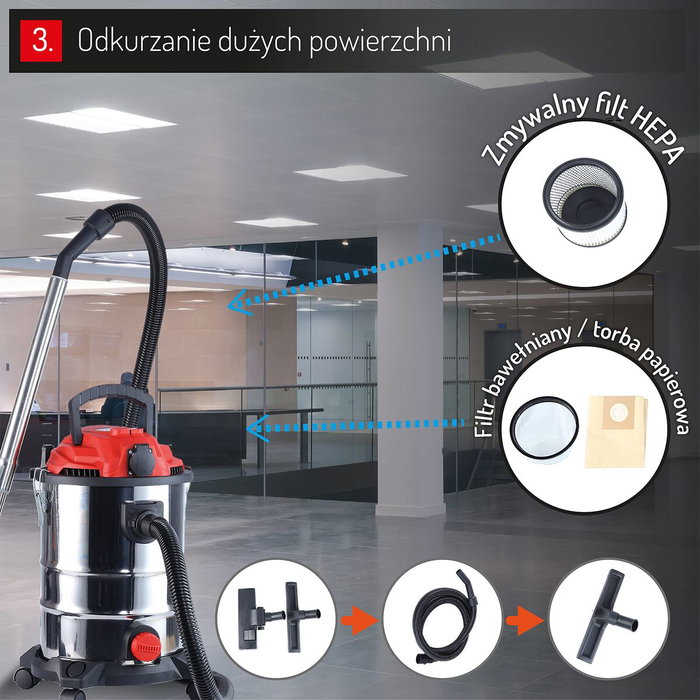 Aspirateur à sec et humide Camry CR 7045 25 L
