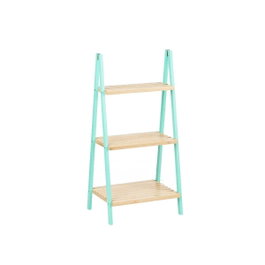 BERILO Étagère Escaliers 3 Étages Bambou Menthe