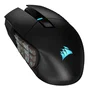 Corsair SCIMITAR ELITE RGB Wireless - Souris gaming sans fil MMO avec 16 boutons programmables, autonomie 150h, panneau latéral Key Slider ajustable - Noir (CH-9314311-EU)
