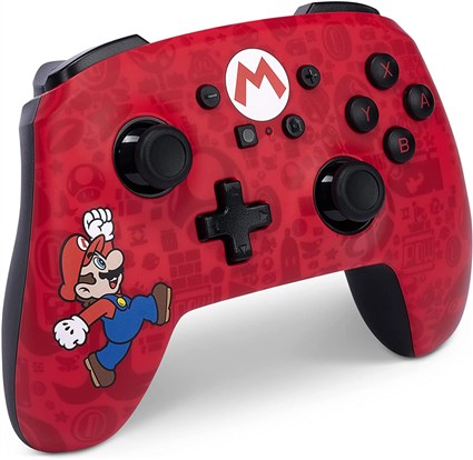 PowerA Manette sans fil Bluetooth officielle Nintendo Switch améliorée - 1525741-01 - Noir - avec manettes de mouvement, boutons assignables et câble USB-C