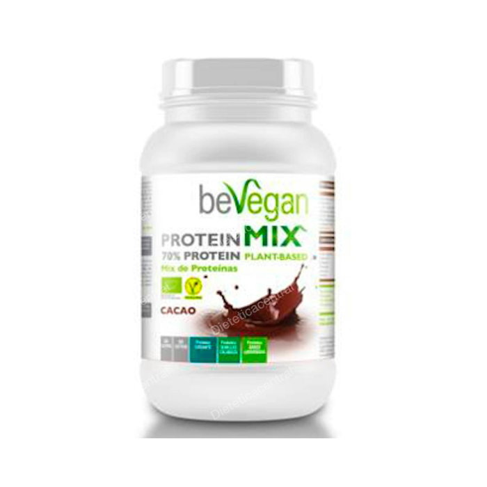BEVEGAN Protein Mix Cacao 750g Bio Vegan - Mélange de protéines végétales biologiques BEVEGAN Protein Mix Cacao 750g Bio Vegan - Mélange de protéines végétales biologiques