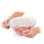 Tescoma 4food Lot de 2 couvercles flexibles en silicone Ø17 et 23 cm
