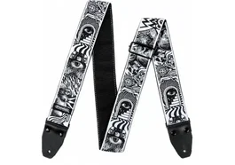 DUNLOP Correa Guit/ Bajo I Love Dust Skulls - Black/White
