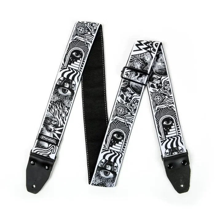DUNLOP Correa Ilovedust Skulls Jacquard avec extrémités en cuir