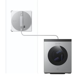 ECOVACS Robot lave-vitres Winbot W3 Omni, Argent, 8000 Pa, Autonomie 110 min, Aspiration