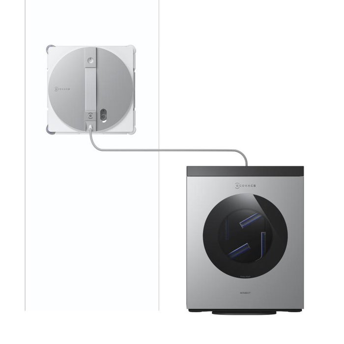 Ecovacs Winbot W3 Omni Robot lave-vitre automatique intelligent (WINBOT W3 OMNI) - Argent