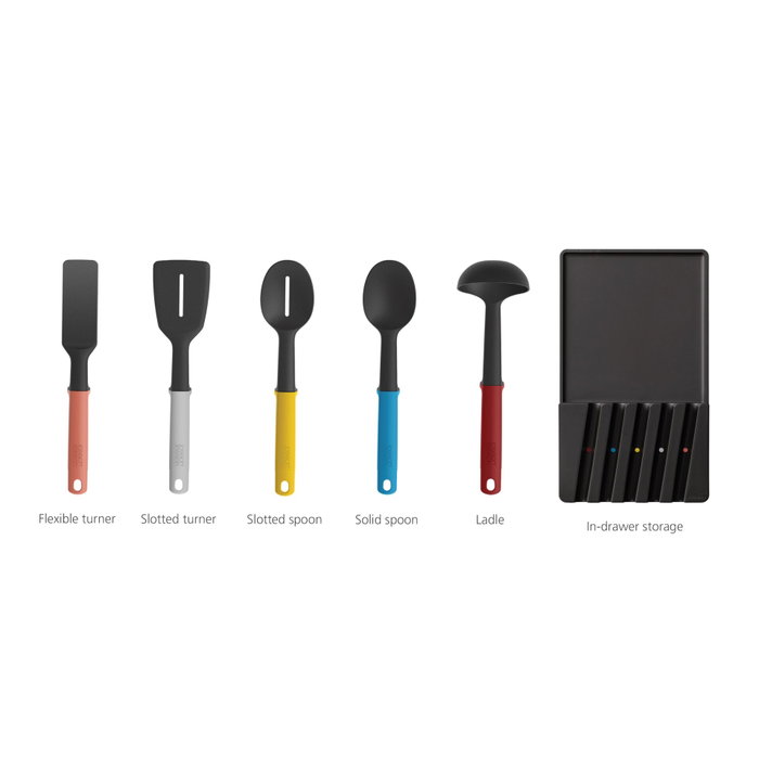 Joseph Joseph Elevate Ensemble d'ustensiles de 5 pièces avec rangement Joseph Joseph Elevate Ensemble d'ustensiles de 5 pièces avec rangement