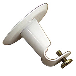 ORYX Support barre Ø 12 mm blanc plafond rond