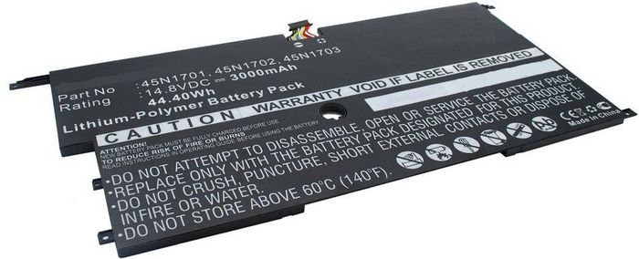 CoreParts Batterie pour Lenovo ThinkPad X1 Carbon 14, 44.4Wh, 14.8V, 3000mAh, Noir CoreParts Batterie pour Lenovo ThinkPad X1 Carbon 14, 44.4Wh, 14.8V, 3000mAh, Noir