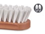 Arte Regal Brosse à vêtements en plastique blanc 5.5x4x17.5 cm (Set de 32)